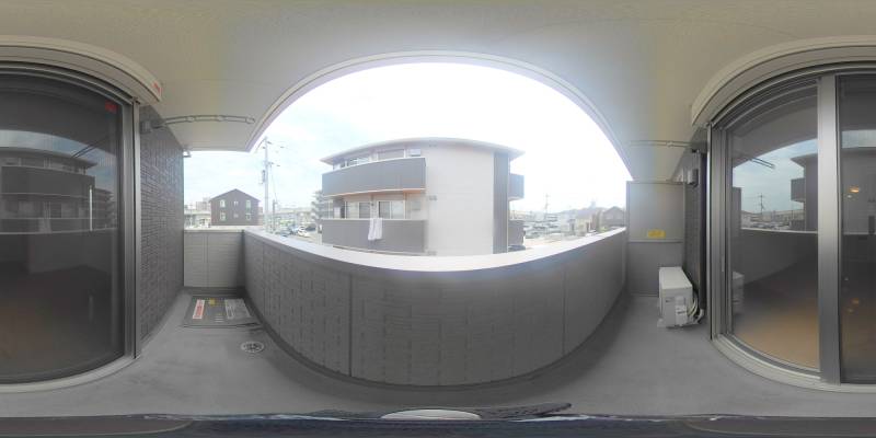 パノラマ画像バルコニー