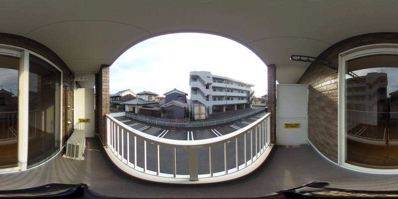 パノラマ画像バルコニー