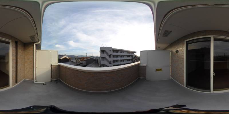 パノラマ画像バルコニー