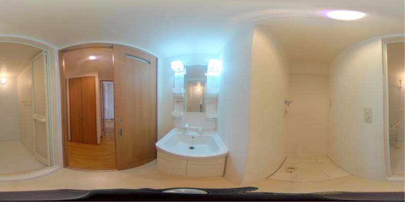 パノラマ画像洗面所