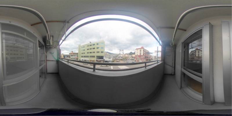 パノラマ画像バルコニー