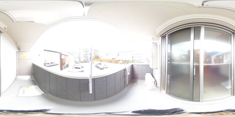 パノラマ画像バルコニー