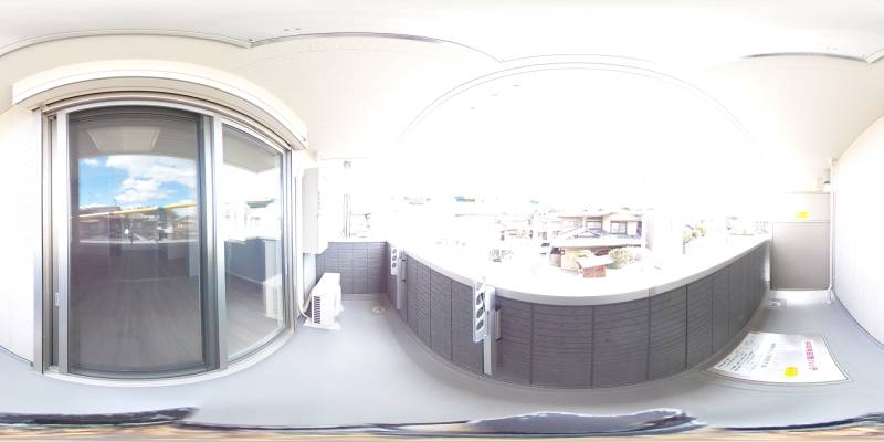 パノラマ画像バルコニー