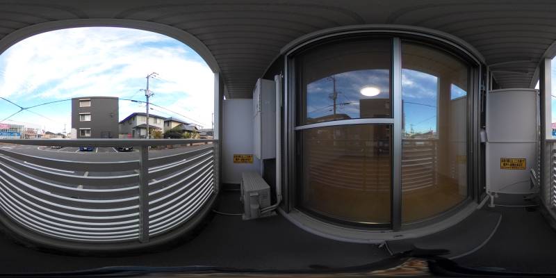 パノラマ画像バルコニー