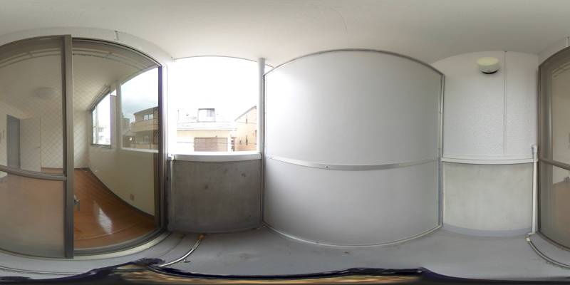 パノラマ画像バルコニー