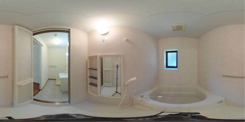 パノラマ画像バスルーム