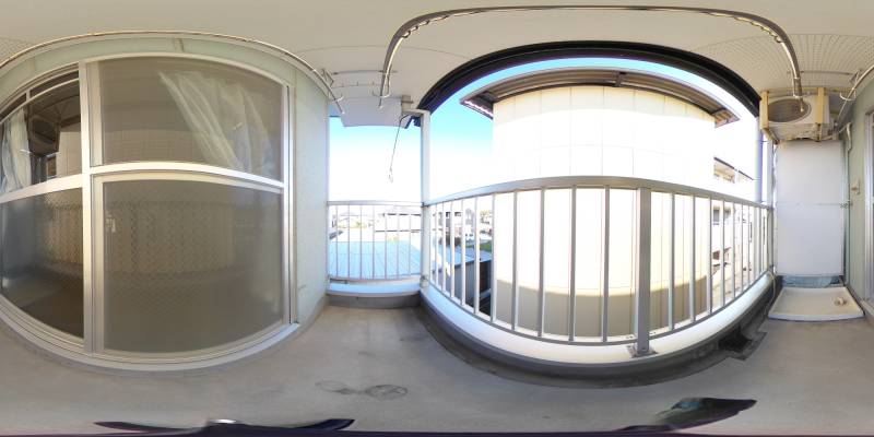 パノラマ画像バルコニー