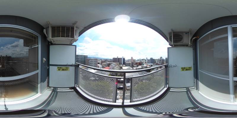 パノラマ画像バルコニー