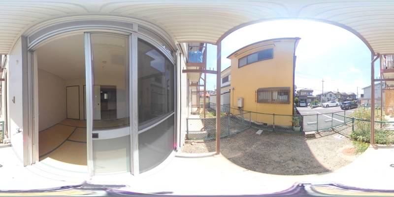 パノラマ画像庭