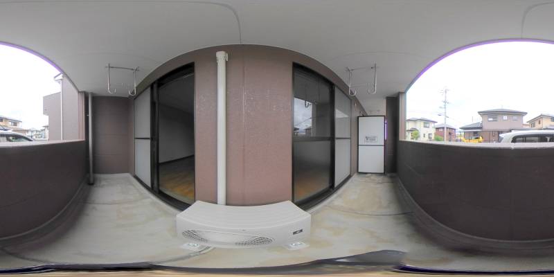 パノラマ画像バルコニー