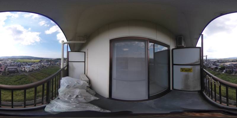 パノラマ画像バルコニー