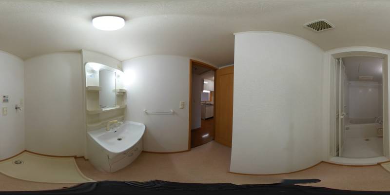 パノラマ画像洗面所