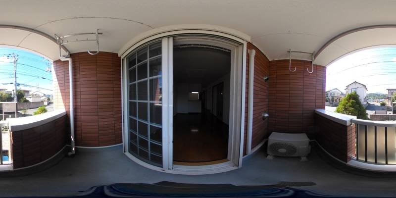 パノラマ画像バルコニー