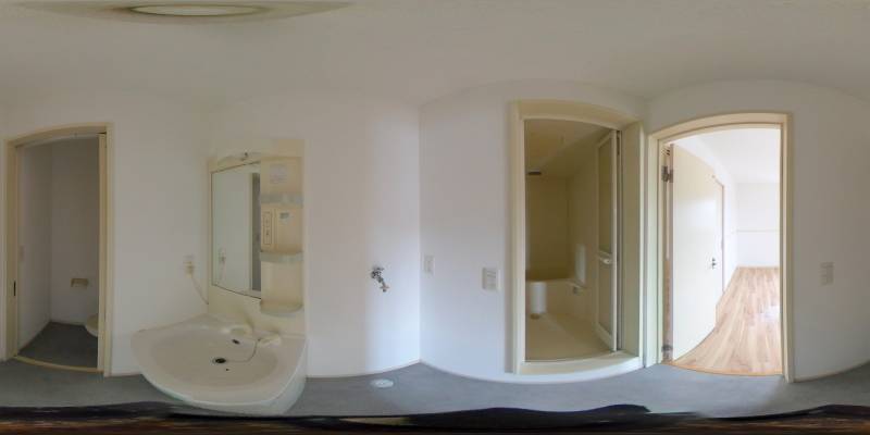 パノラマ画像洗面所