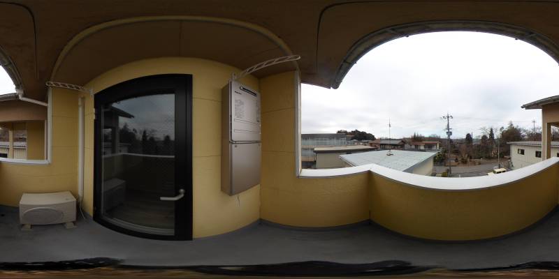 パノラマ画像バルコニー