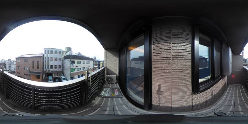 パノラマ画像バルコニー