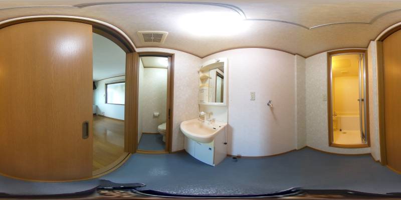 パノラマ画像洗面所