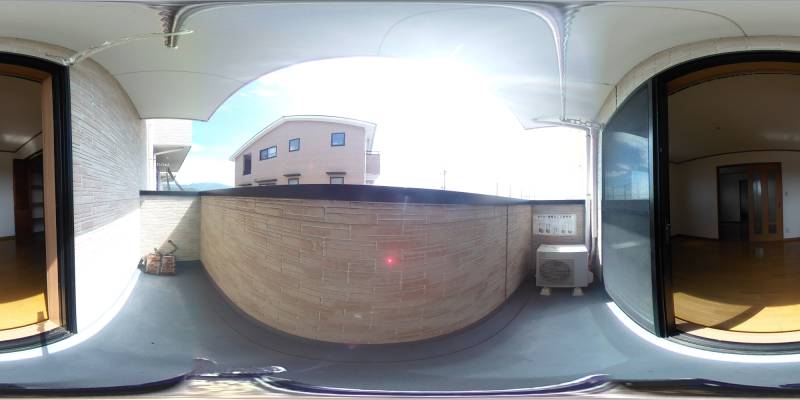 パノラマ画像バルコニー