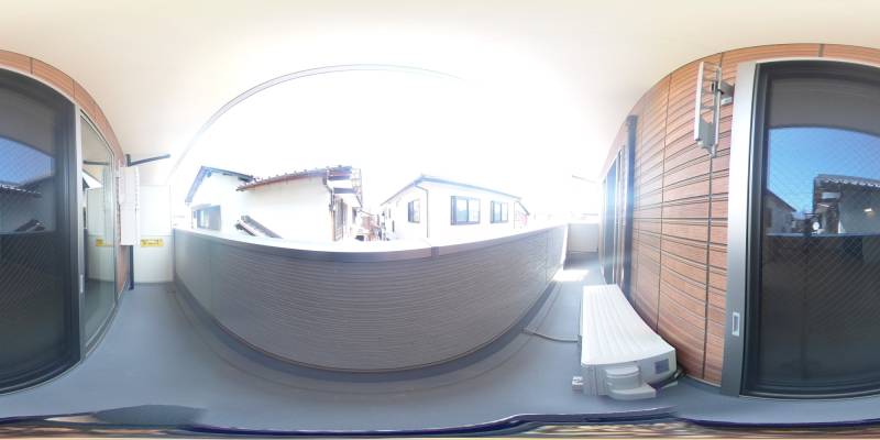 パノラマ画像バルコニー