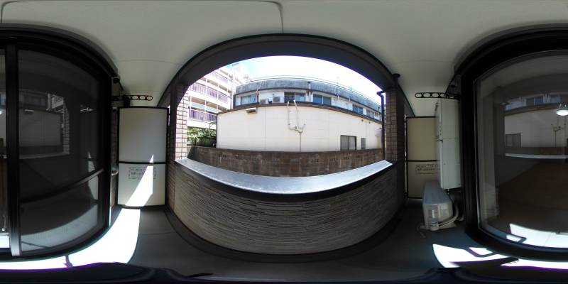 パノラマ画像バルコニー