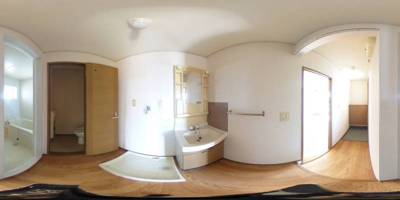 パノラマ画像洗面所