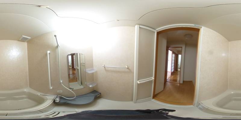 パノラマ画像バスルーム