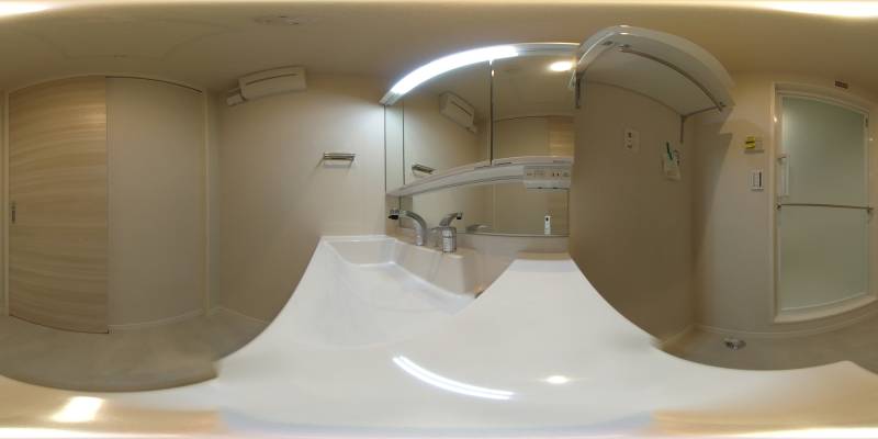 パノラマ画像洗面所