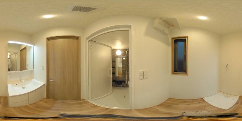 パノラマ画像洗面所