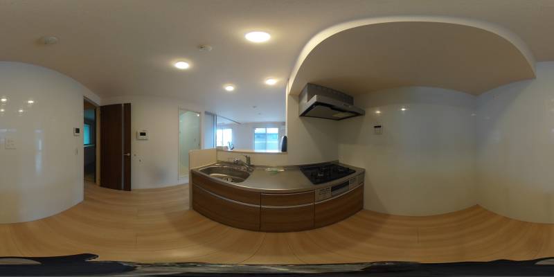 パノラマ画像キッチン