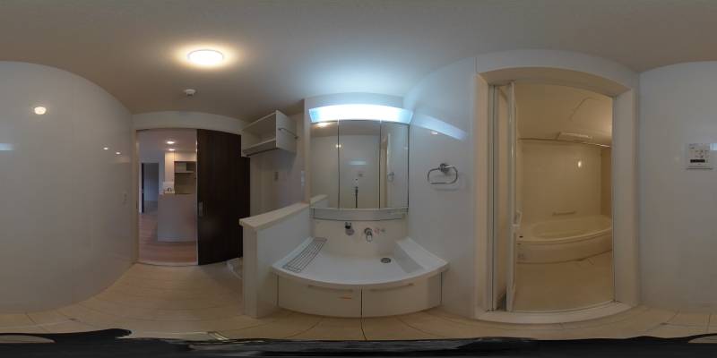 パノラマ画像洗面所