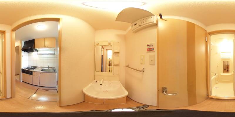 パノラマ画像洗面所