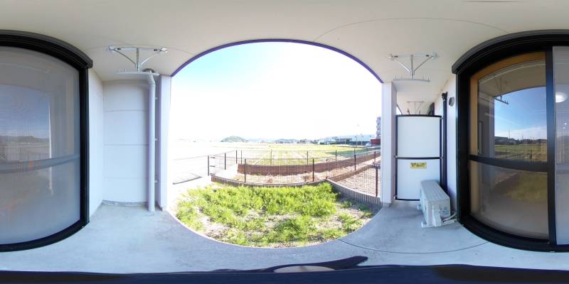 パノラマ画像バルコニー