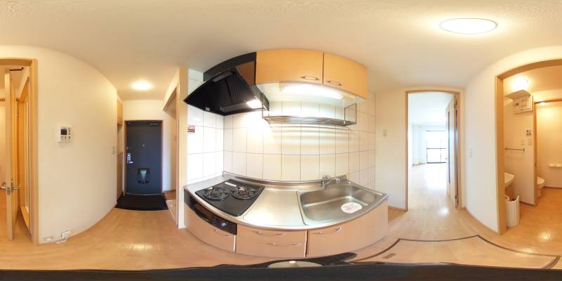 パノラマ画像キッチン