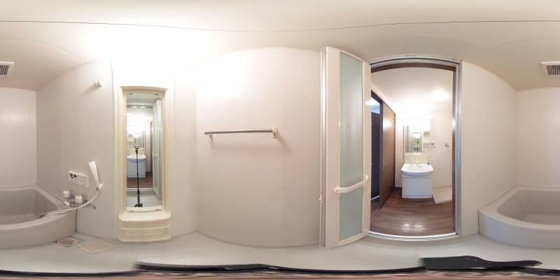 パノラマ画像バスルーム