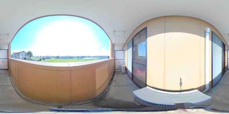 パノラマ画像バルコニー