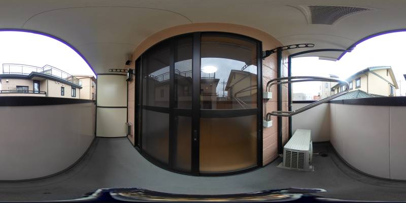 パノラマ画像バルコニー