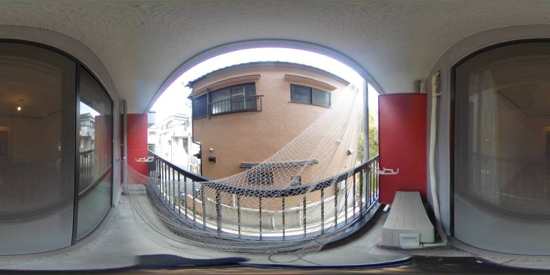 パノラマ画像バルコニー