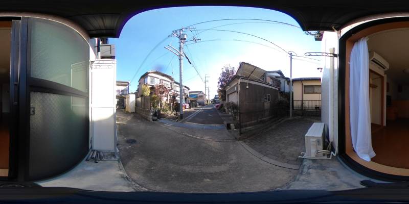パノラマ画像庭