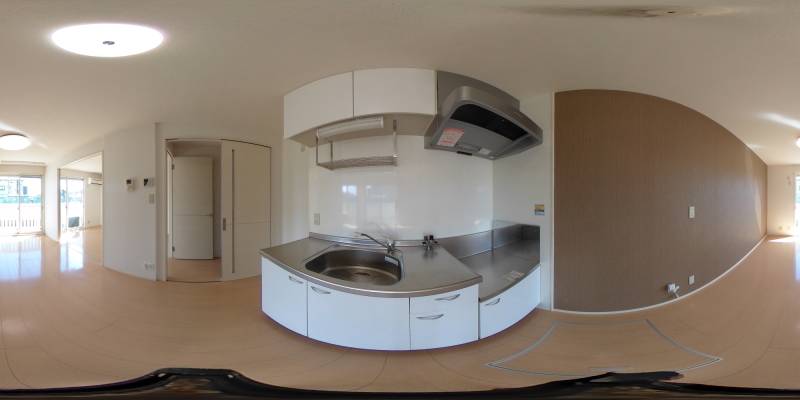 パノラマ画像キッチン