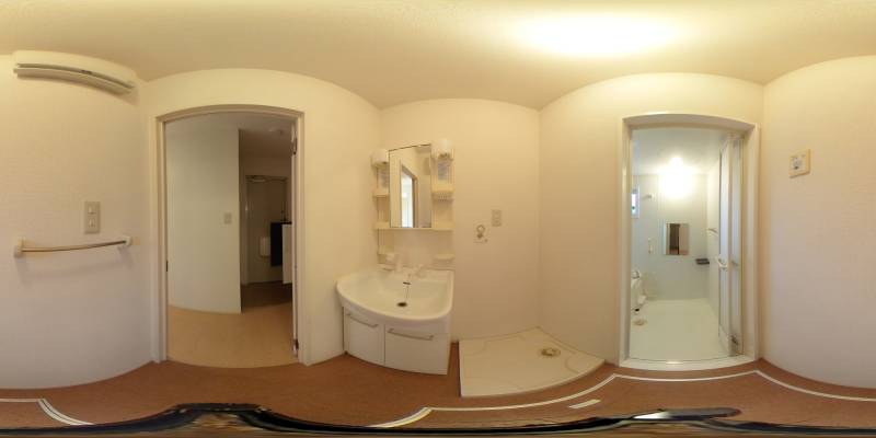 パノラマ画像洗面所