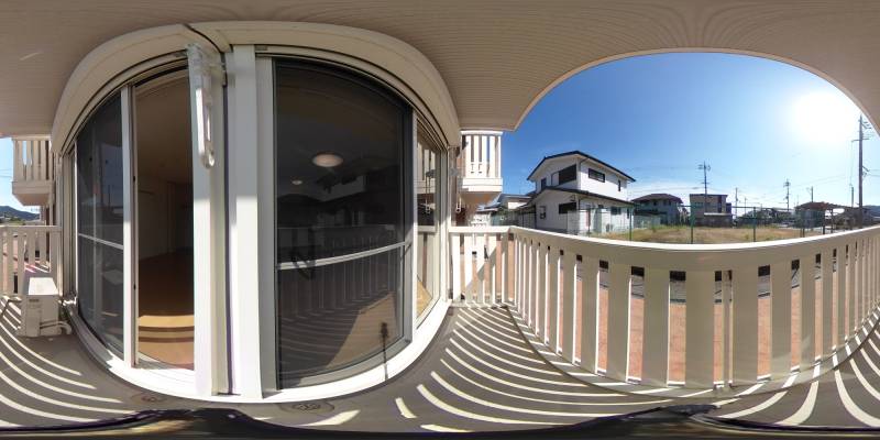 パノラマ画像バルコニー