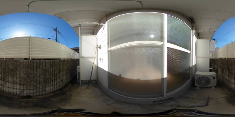 パノラマ画像バルコニー