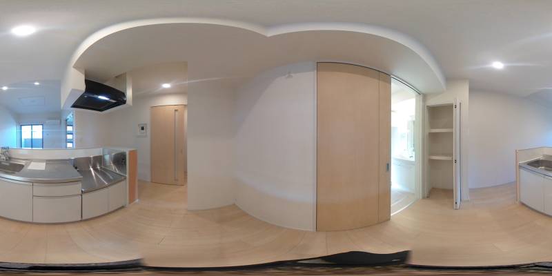 パノラマ画像キッチン