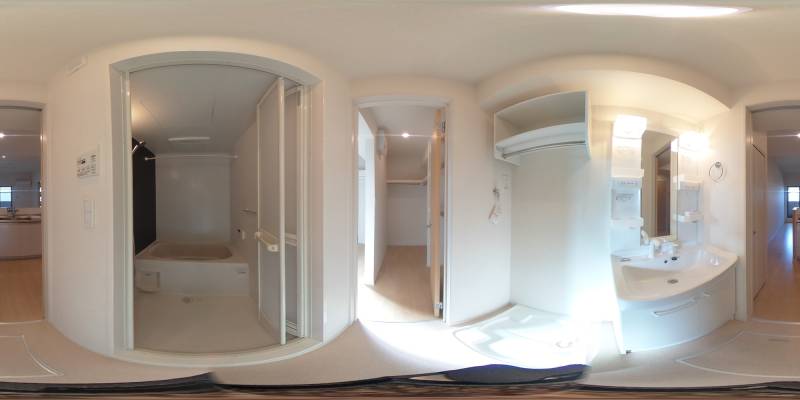 パノラマ画像洗面所