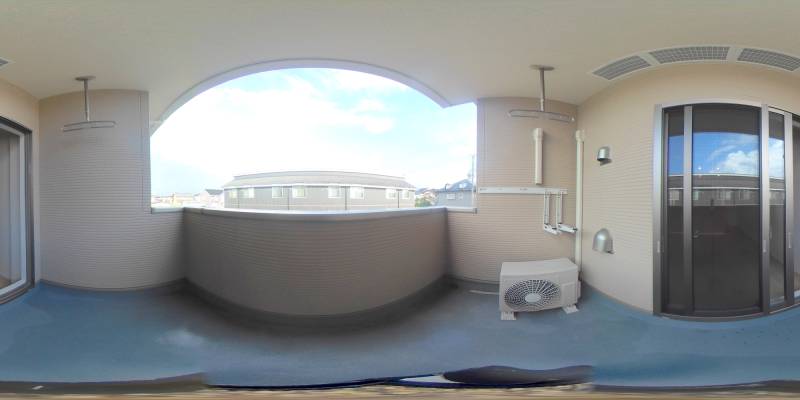 パノラマ画像バルコニー