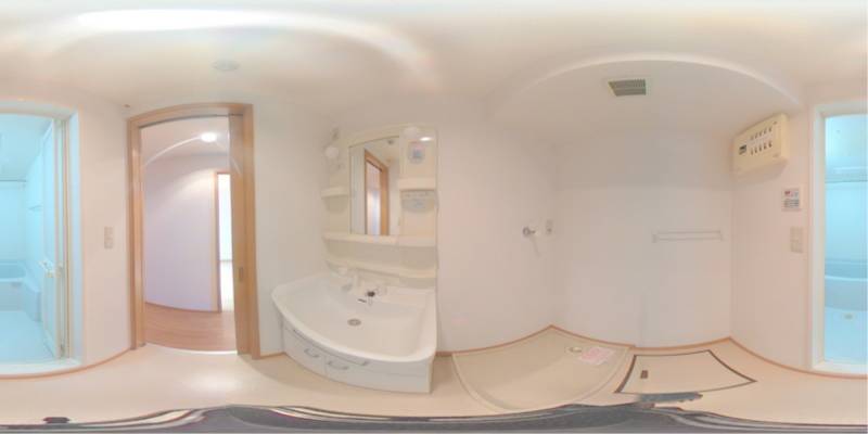 パノラマ画像洗面所