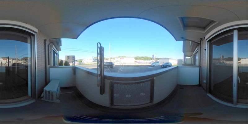 パノラマ画像バルコニー