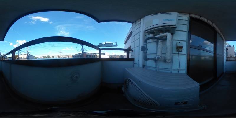 パノラマ画像バルコニー