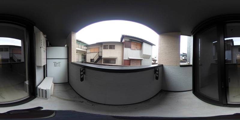 パノラマ画像バルコニー
