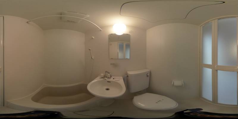 パノラマ画像バスルーム